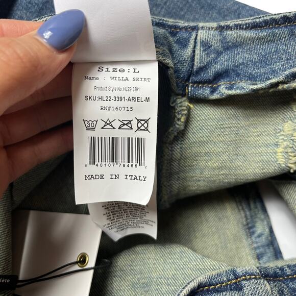 Retrofete Blue Denim Mini Skirt - Picture 10 of 11